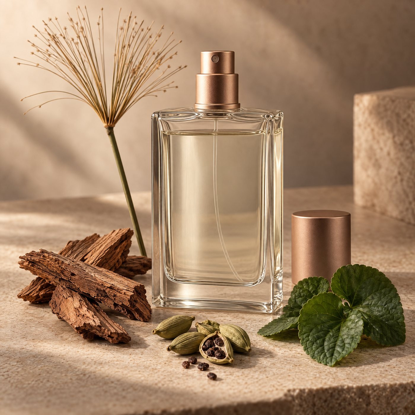 No. 33 Eau de Parfum, 50 mL bottle with cedar bark, papyrus, cardamom pods and violet leaves